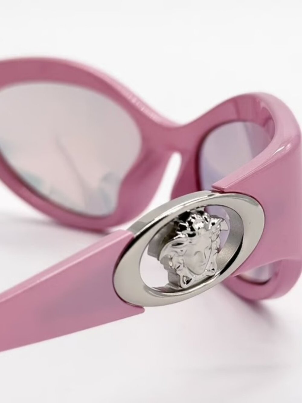 NEW VERSACE VE4485 5521/Z PINK ROSE GOLD MIRROR PINK LENS SUNGLASSES AUTHENTIC - Picture 7 of 10